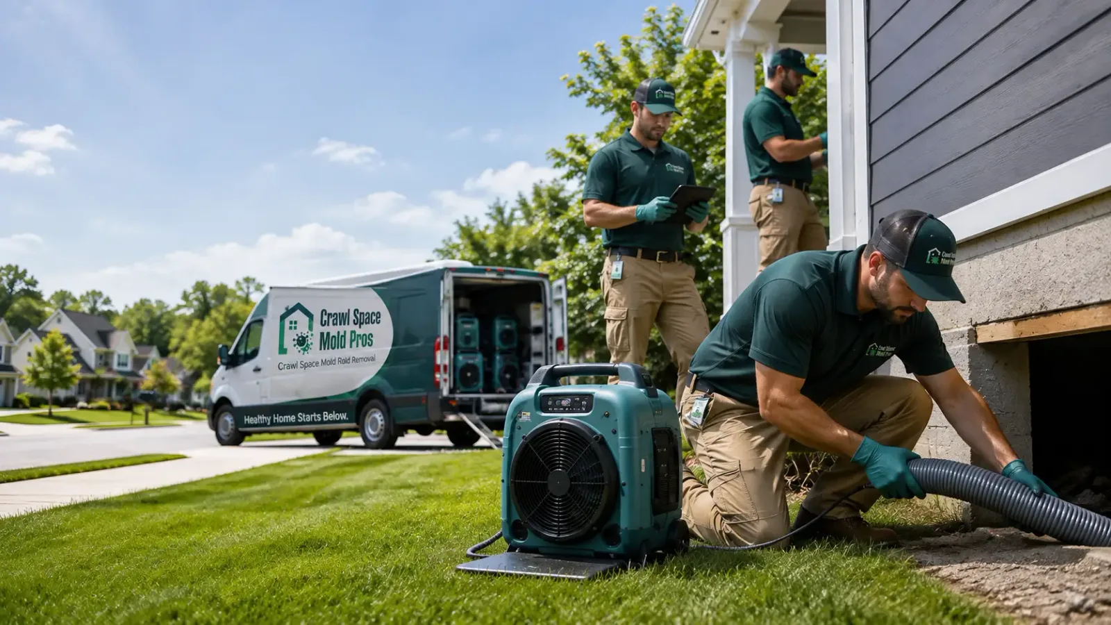 Crawl Space Mold Removal in Brownsburg, IN